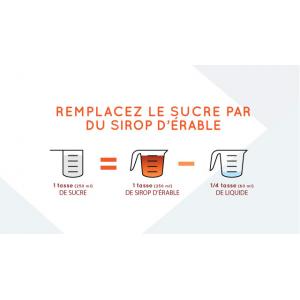 Remplacer sucre par sirop d'érable