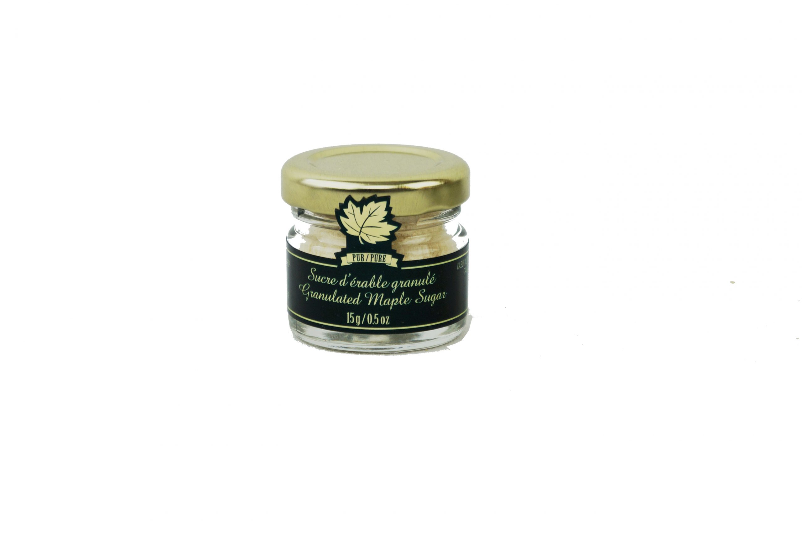 ピュア メープル グラニュー糖 細粒- かわいい壷入り15g