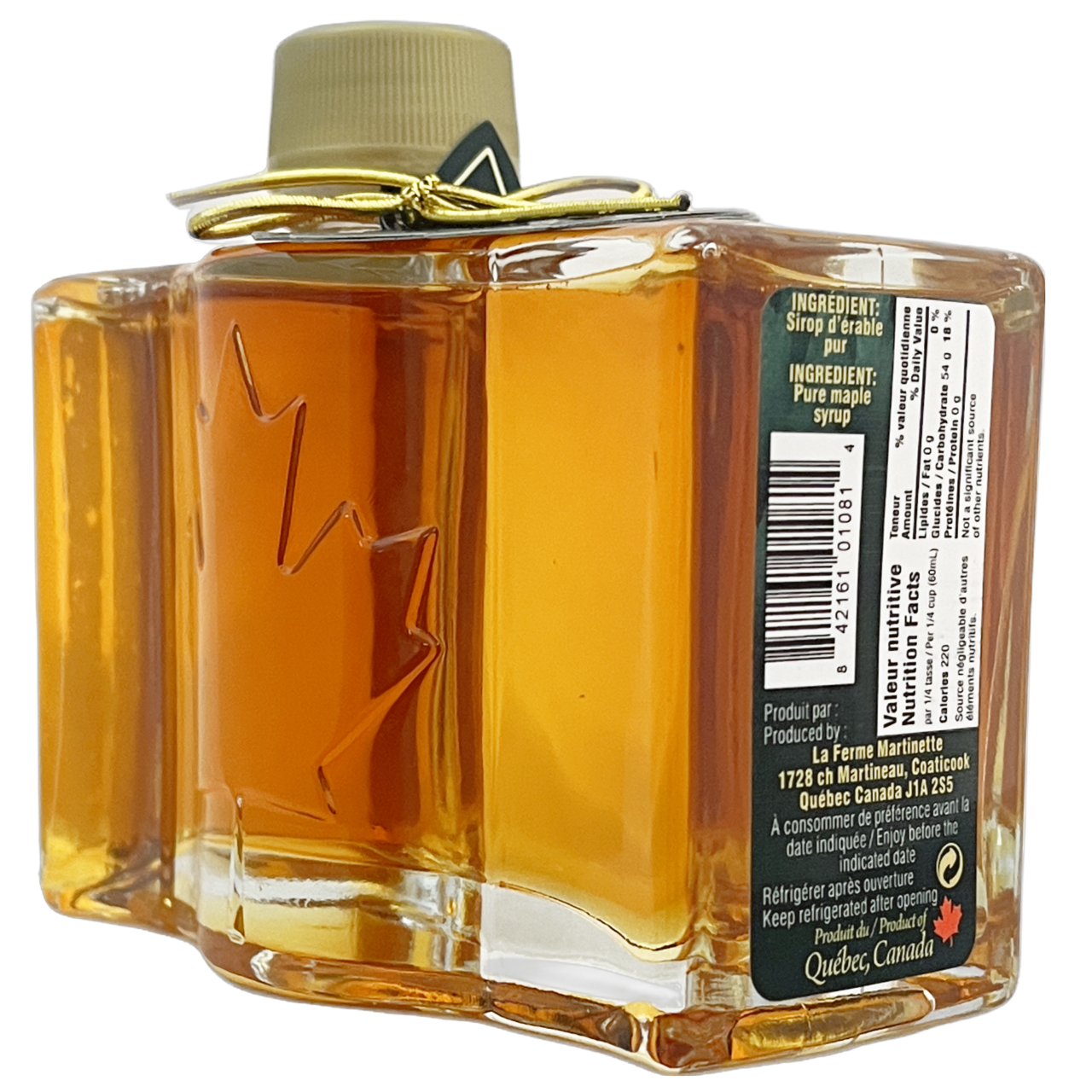 純粋メープルシロップ - 黄金色で繊細な味わい 250ml カナダ国旗 - Image 3